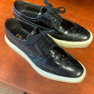 Prada brogue espadrilles size 38